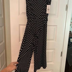 Strapless capri outfit one piece